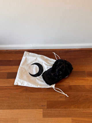 Marine Serre Black Crescent Moon Cap