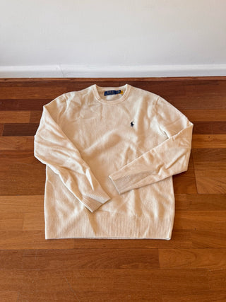 Polo Ralph Lauren Cream Knit Sweater (Size S)