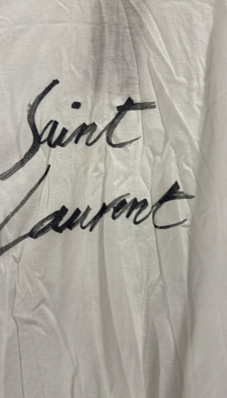 Saint Laurent White Oversized T-Shirt (Size XS)