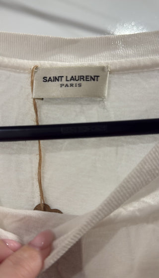 Saint Laurent White Oversized T-Shirt (Size XS)