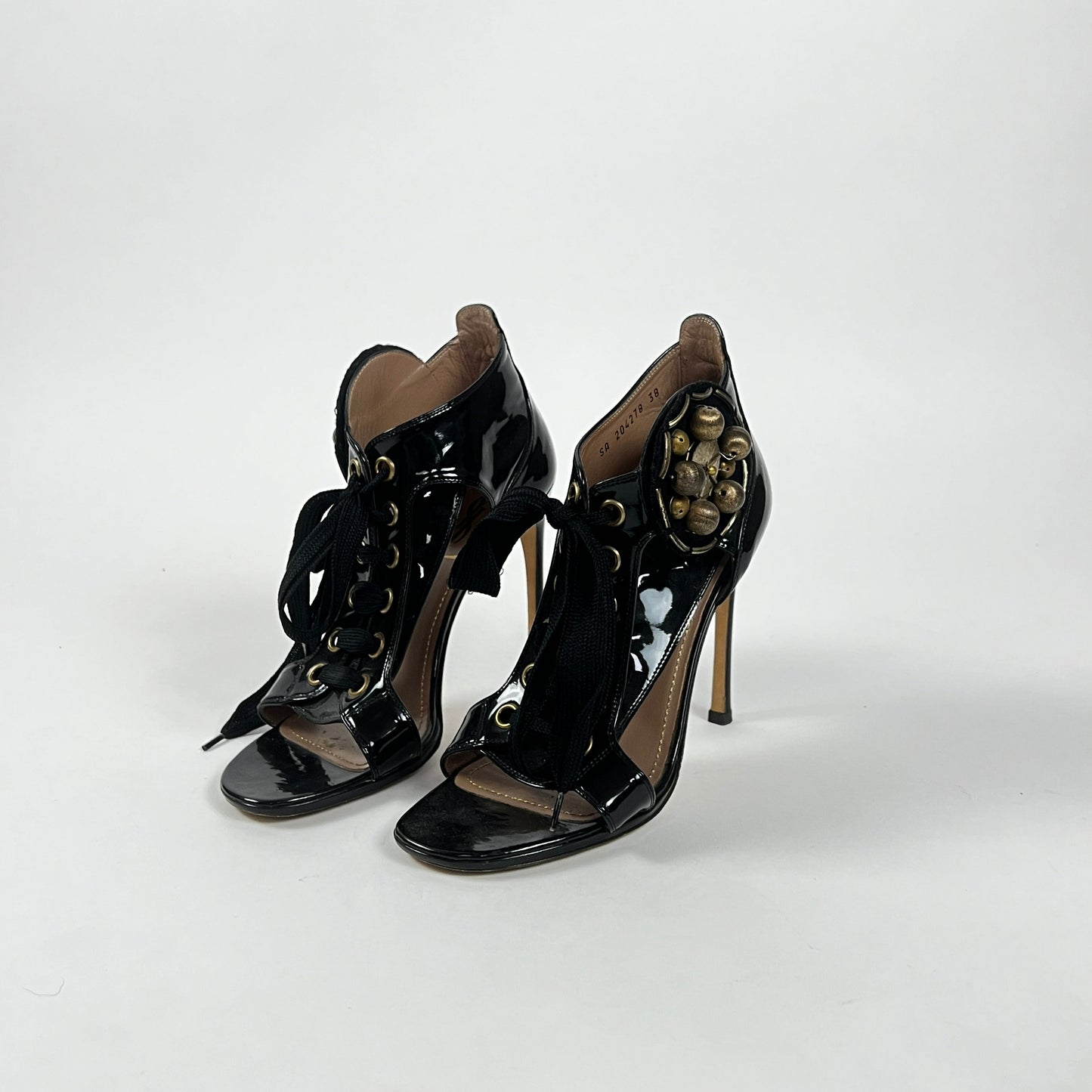 YSL Lace Up Heels