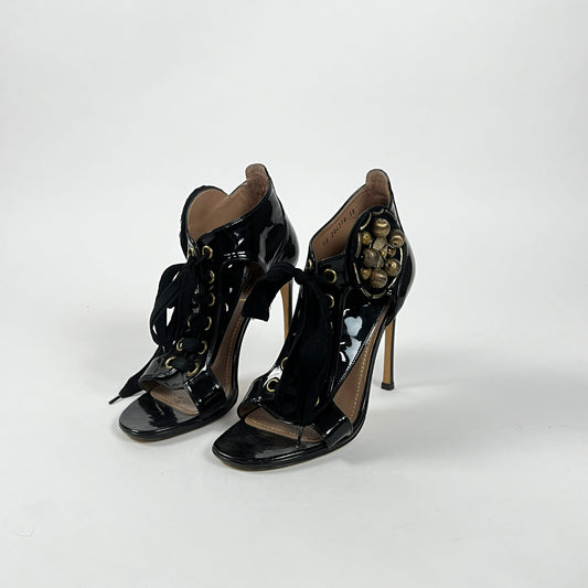 YSL Lace Up Heels