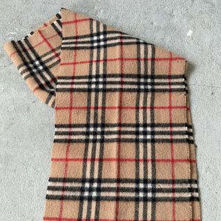Burberry Beige Check Scarf