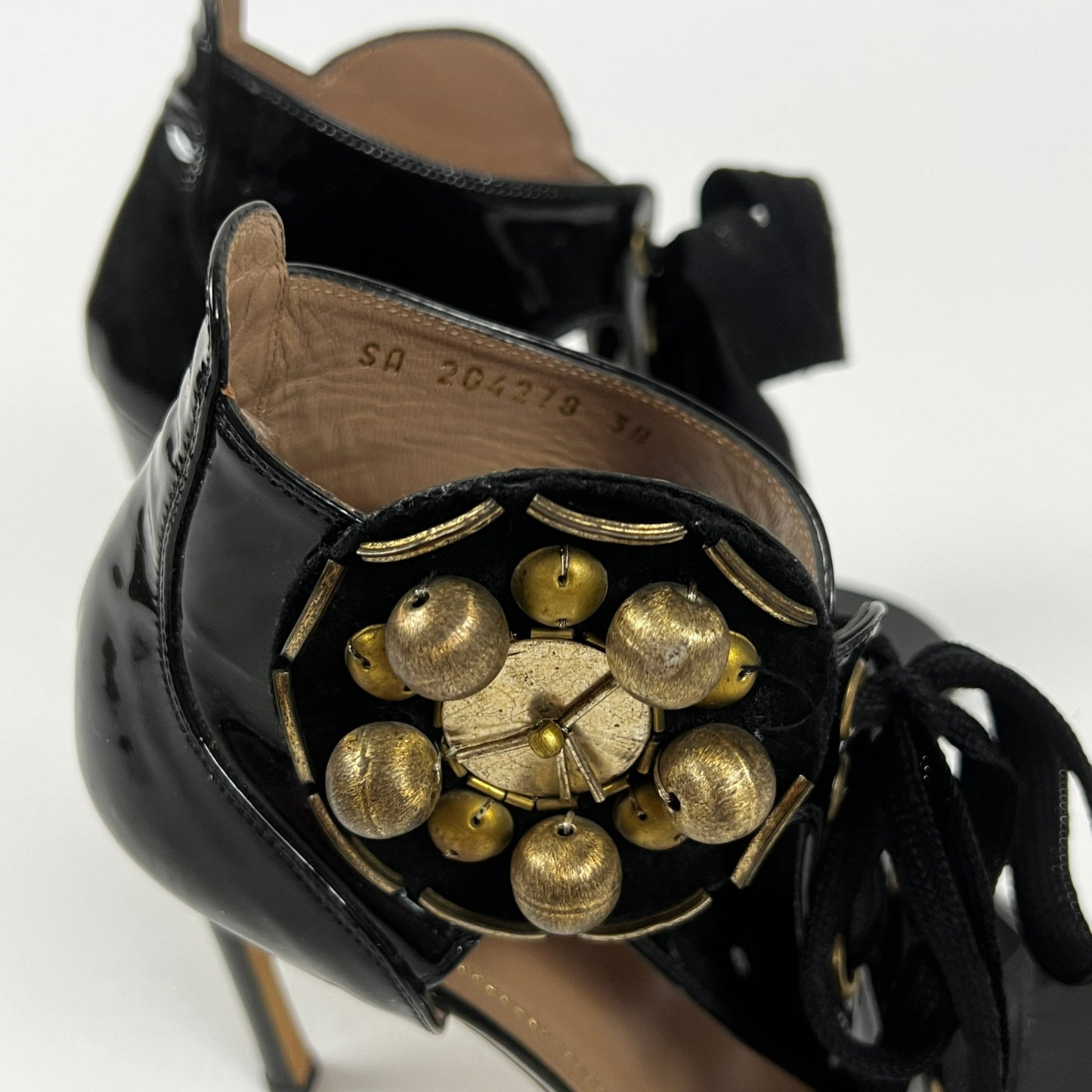 YSL Lace Up Heels