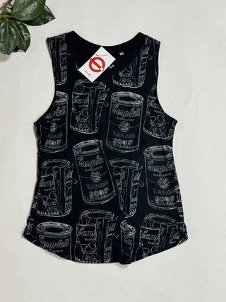 Uniqlo Graphic Black Tank Top
