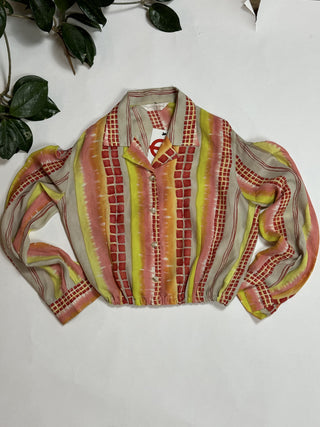 Vintage Japanese Cropped Blouse