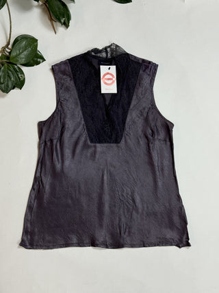 Witchery Charcoal Sleeveless Top