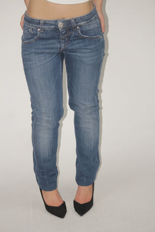 Le Jefin Mid-Wash Straight Jeans