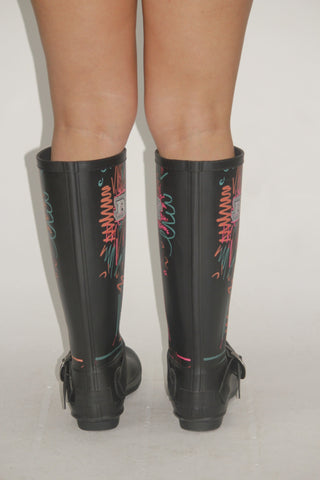 Burberry London England Graffiti Rain Boots