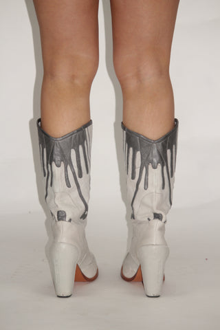 Diesel Leather Cowboy Boots