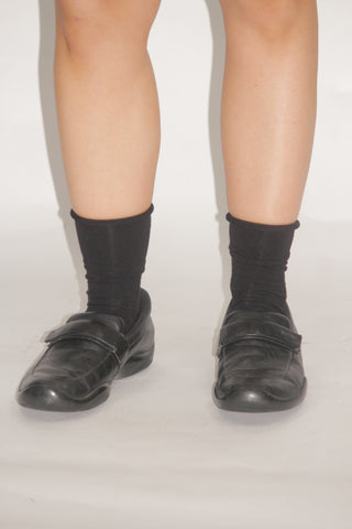 Prada Black Leather Loafers