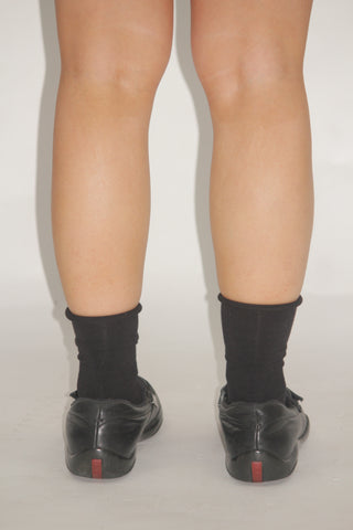 Prada Black Leather Loafers