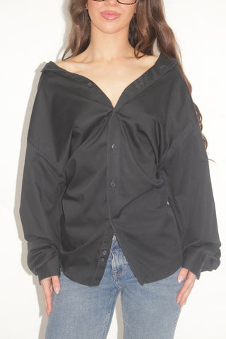 Calvin Klein Black Button-Up Shirt