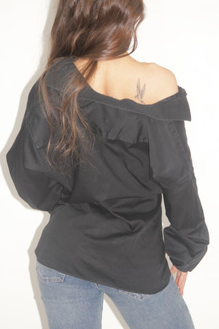 Calvin Klein Black Button-Up Shirt