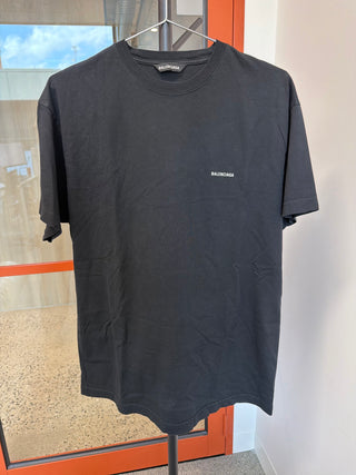 Balenciaga Black Logo T-Shirt (Size M)